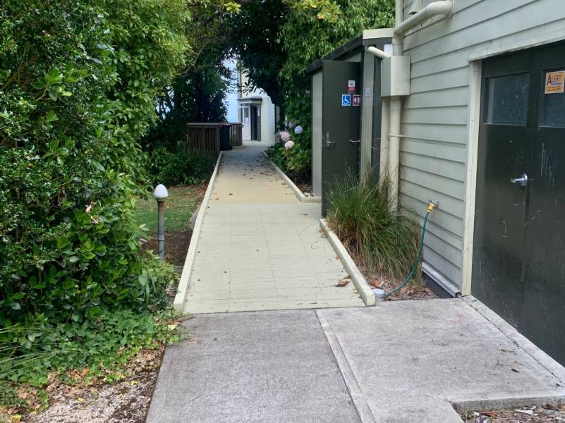 The Globe Pathway to Entrance